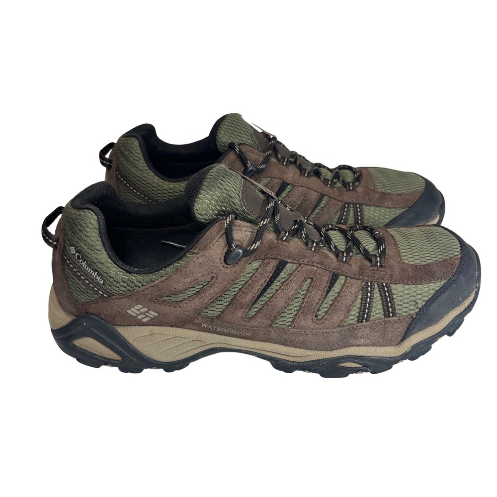 Columbia Hiking Shoes Mens 13 Brown Waterproof YM1015-384 Suede Mesh Gorpcore